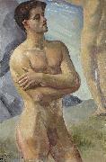 georg pauli Bathing Men oil painting